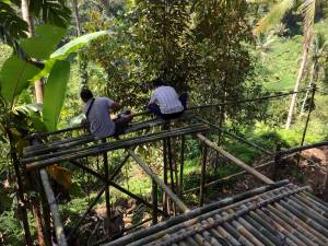 Site Practice - 1:1 scale mockups in bamboo. Built together with local farmers and builders.